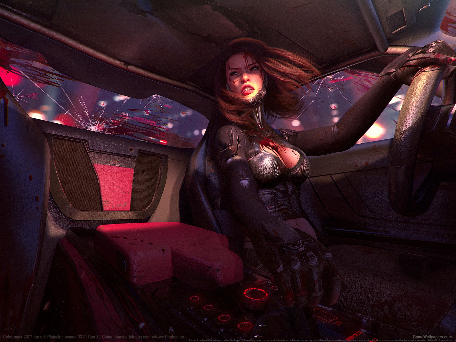 Cyberpunk 2077 fan art 1600 wallpaper or background 01