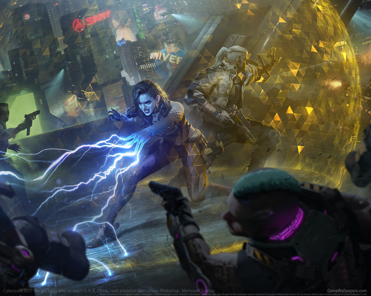 Cyberpunk 2077 fan art 1280 wallpaper or background 02