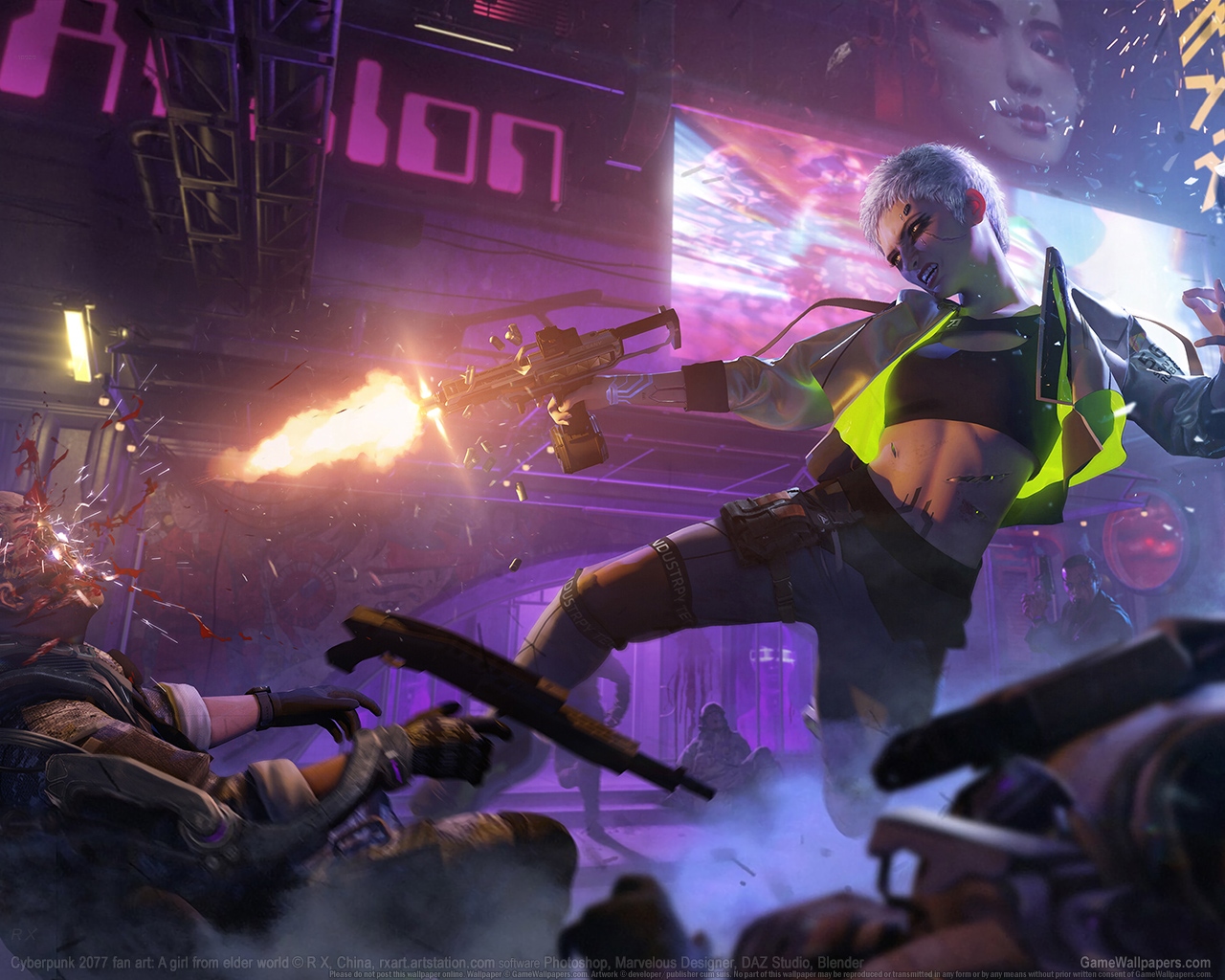 Cyberpunk 2077 fan art 1280 wallpaper or background 03