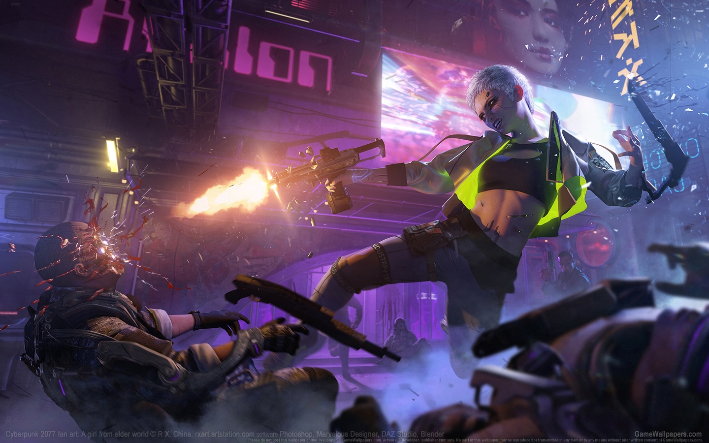 Cyberpunk 2077 fan art 1440x900 wallpaper or background 03