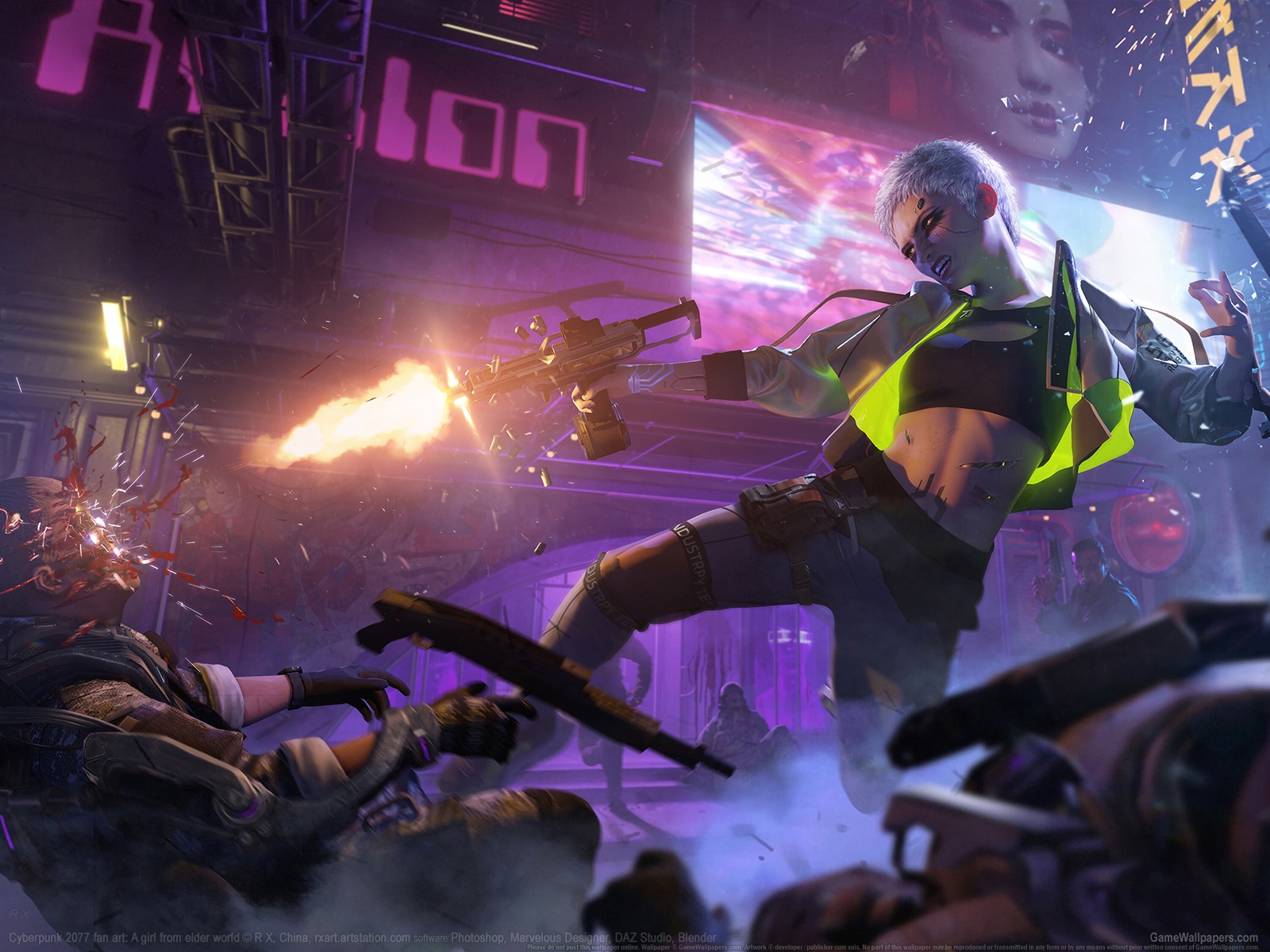 Cyberpunk 2077 fan art 1600 wallpaper or background 03
