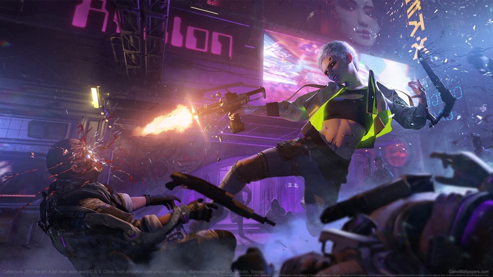 Cyberpunk 2077 fan art 1680x945 wallpaper or background 03