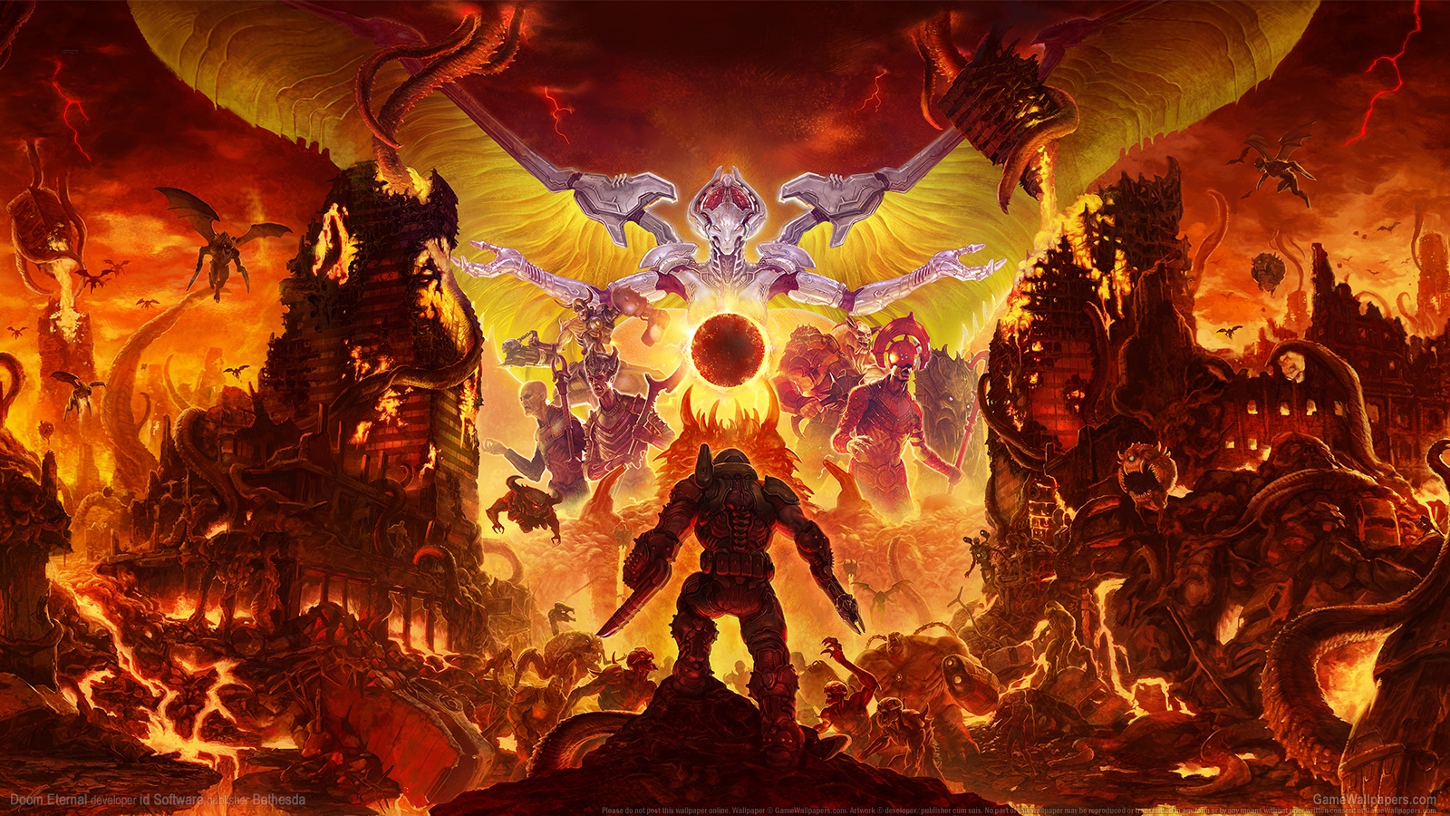 Doom Eternal 1600x900 wallpaper or background 08