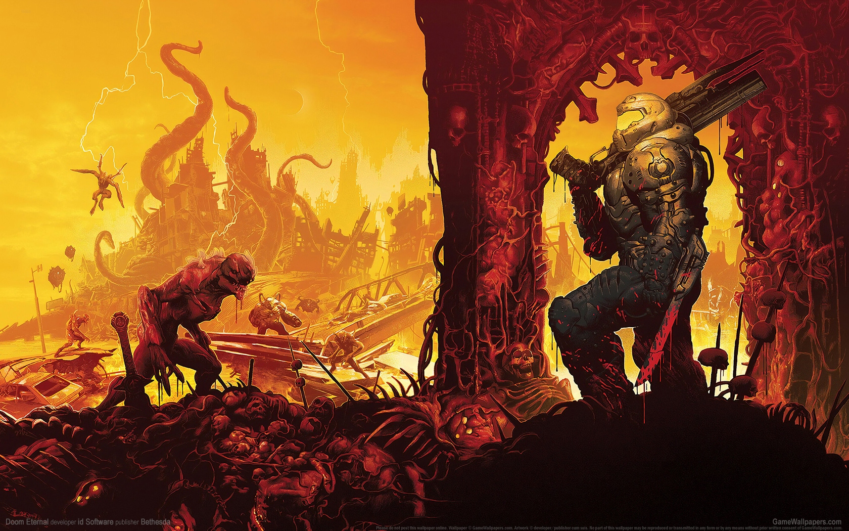 Doom Eternal 1680x1050 wallpaper or background 11