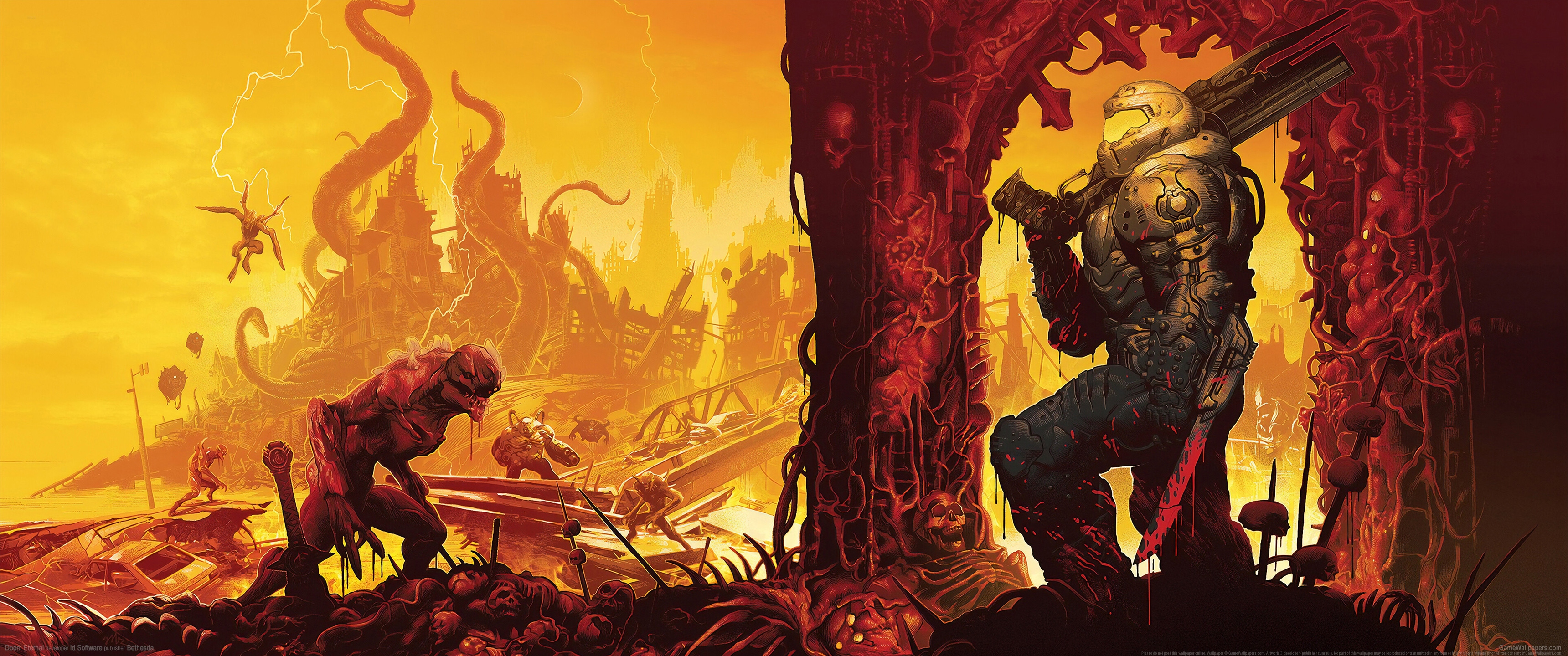 Doom Eternal 3440x1440 fondo de escritorio 11