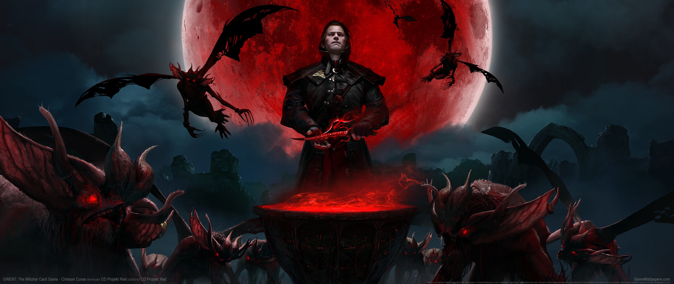 GWENT: The Witcher Card Game - Crimson Curse 2560x1080 achtergrond 01
