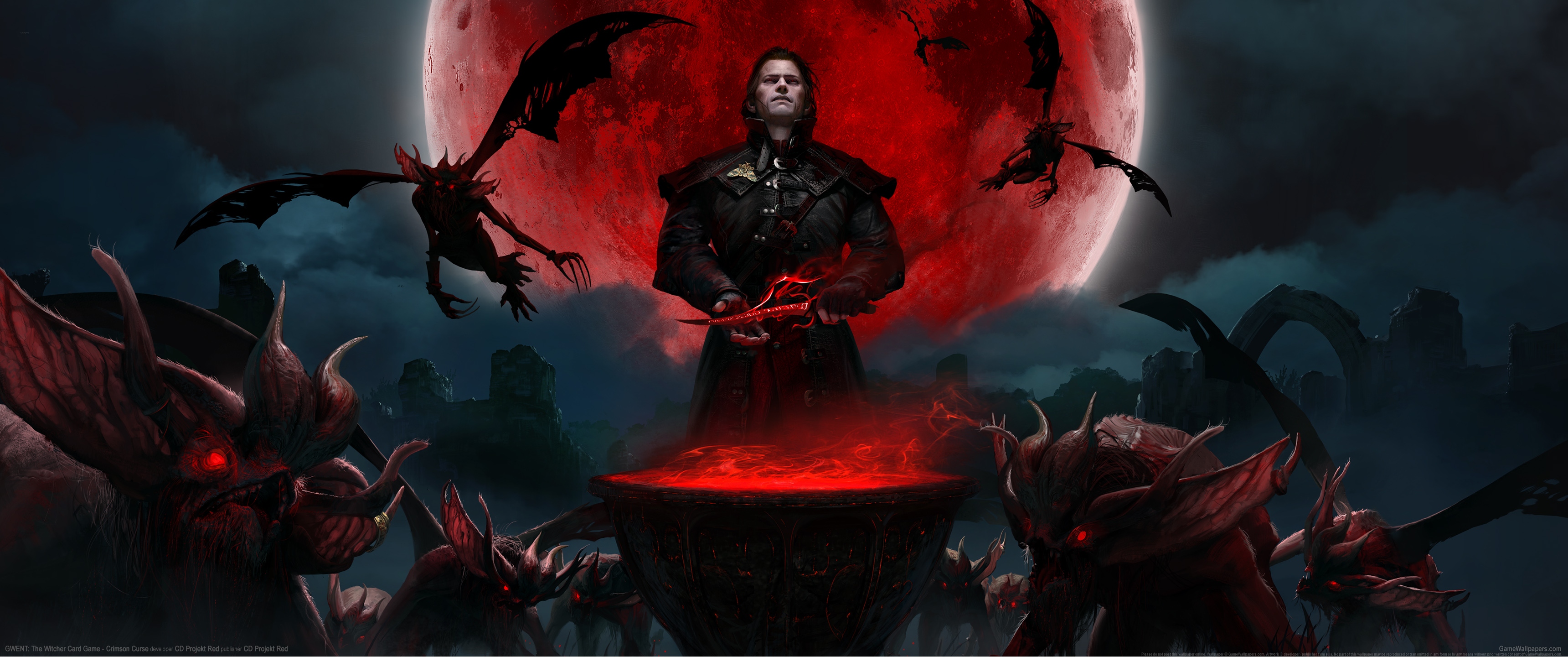 GWENT: The Witcher Card Game - Crimson Curse 3440x1440 fondo de escritorio 01