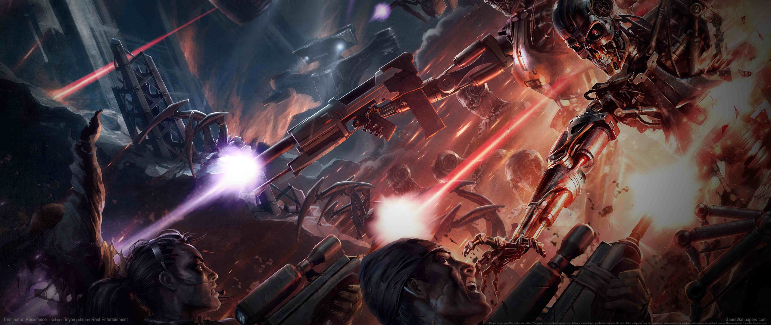 Terminator: Resistance 2560x1080 achtergrond 02