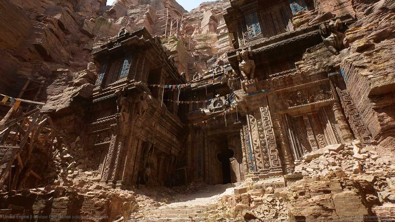 Unreal Engine 5 1366x768 wallpaper or background 01