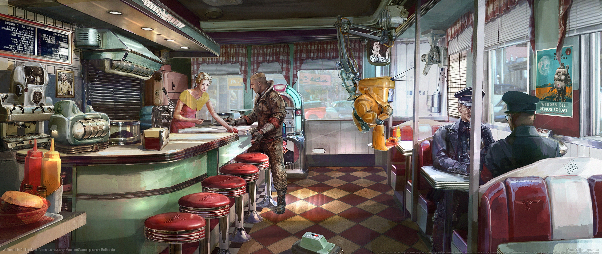 Wolfenstein 2: The New Colossus 2560x1080 wallpaper or background 02
