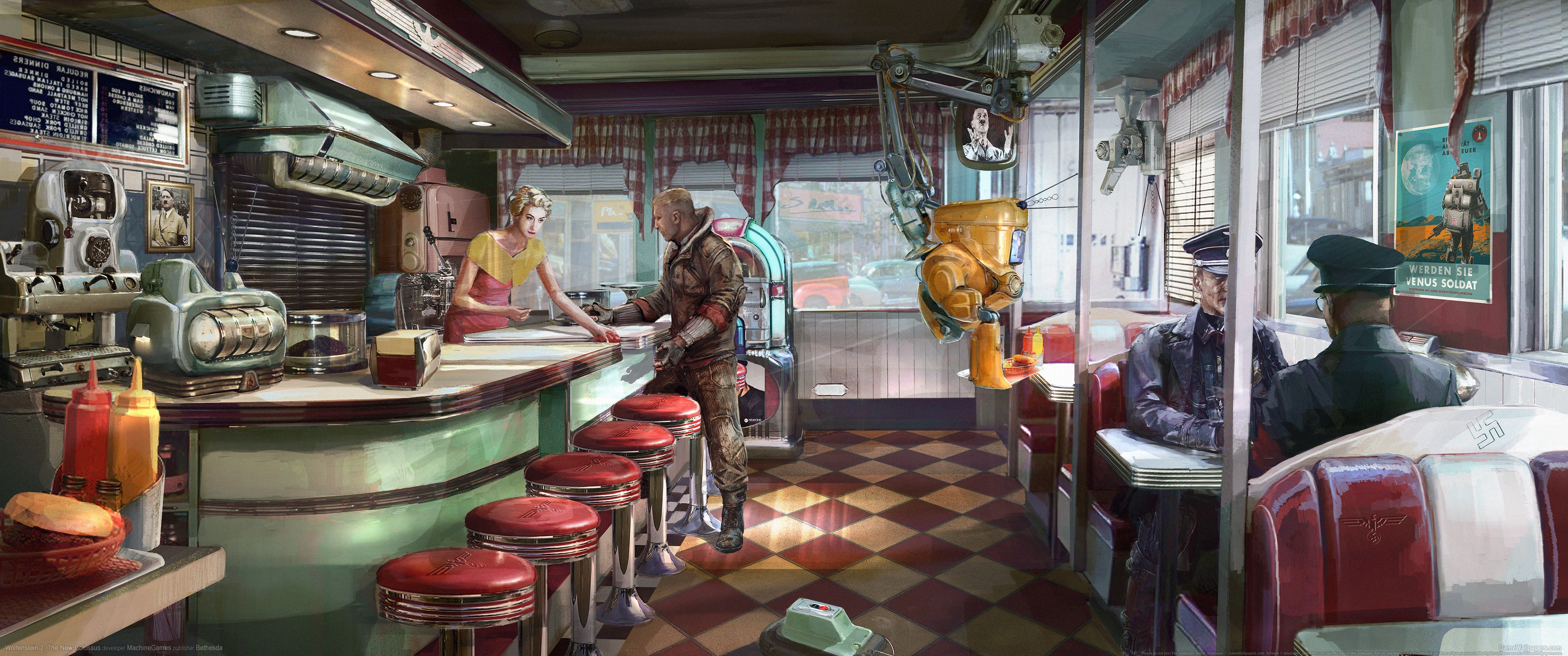 Wolfenstein 2: The New Colossus 3440x1440 wallpaper or background 02