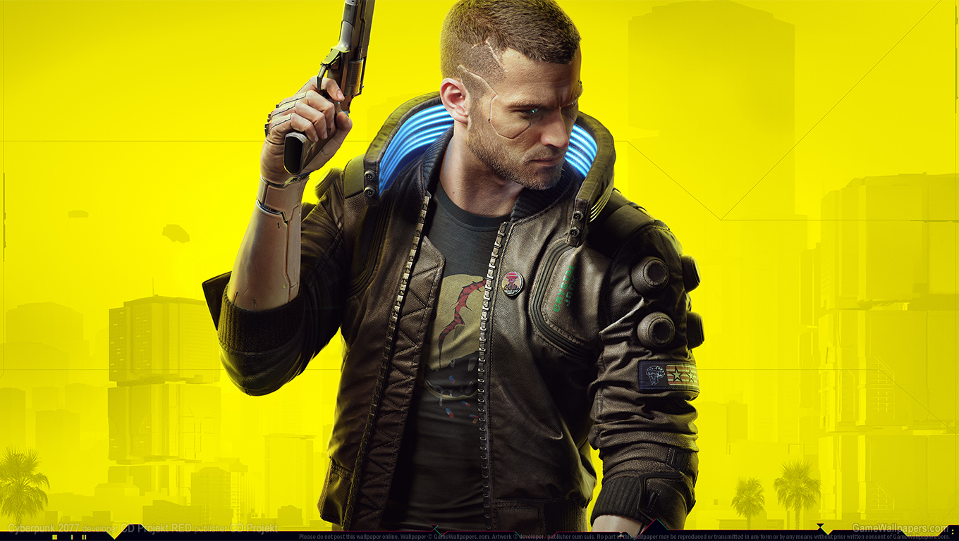 Cyberpunk 2077 1360x768 Hintergrundbild 17