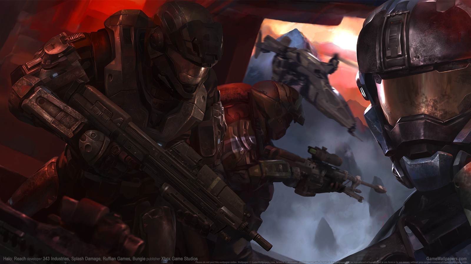 Halo: Reach 1600x900 achtergrond 09