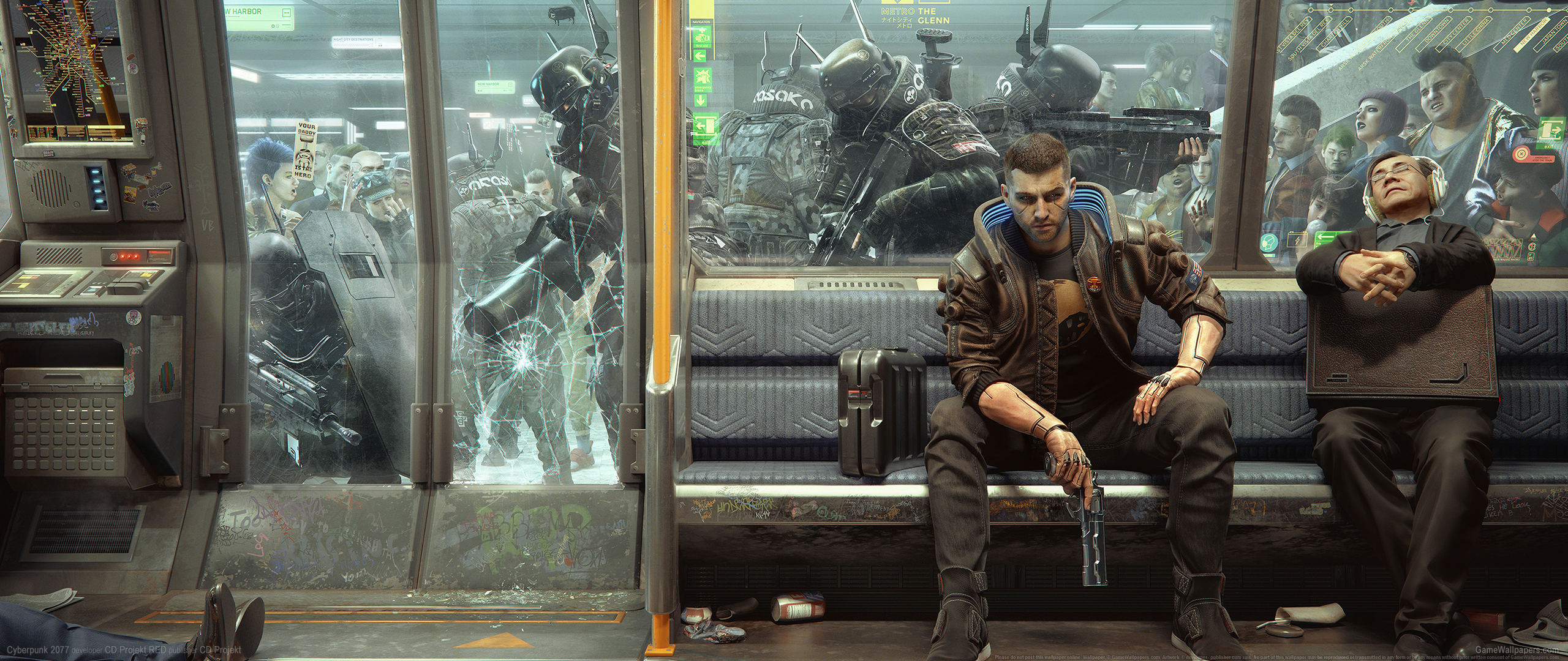 Cyberpunk 2077 2560x1080 Hintergrundbild 28