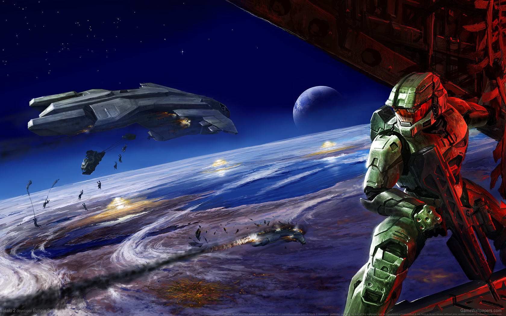 Halo 2 1680x1050 wallpaper or background 18
