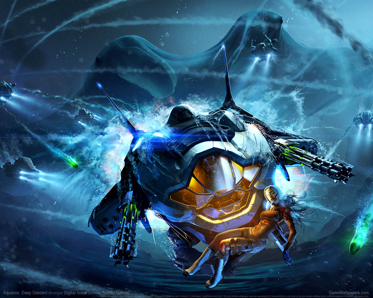 Aquanox: Deep Descent fondo de escritorio 01 1280x1024