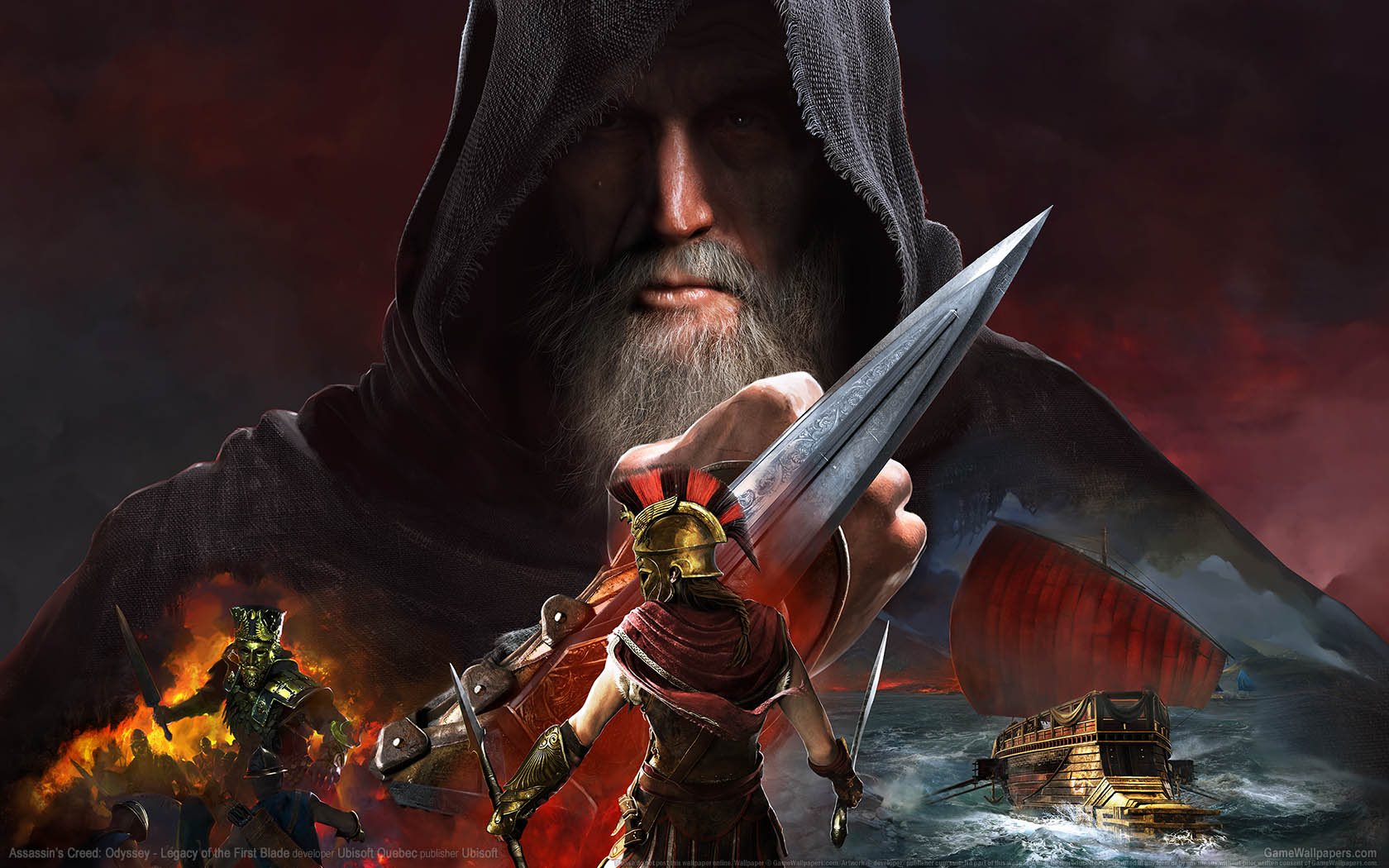 Assassin's Creed: Odyssey - Legacy of the First Blade achtergrond 01 1680x1050