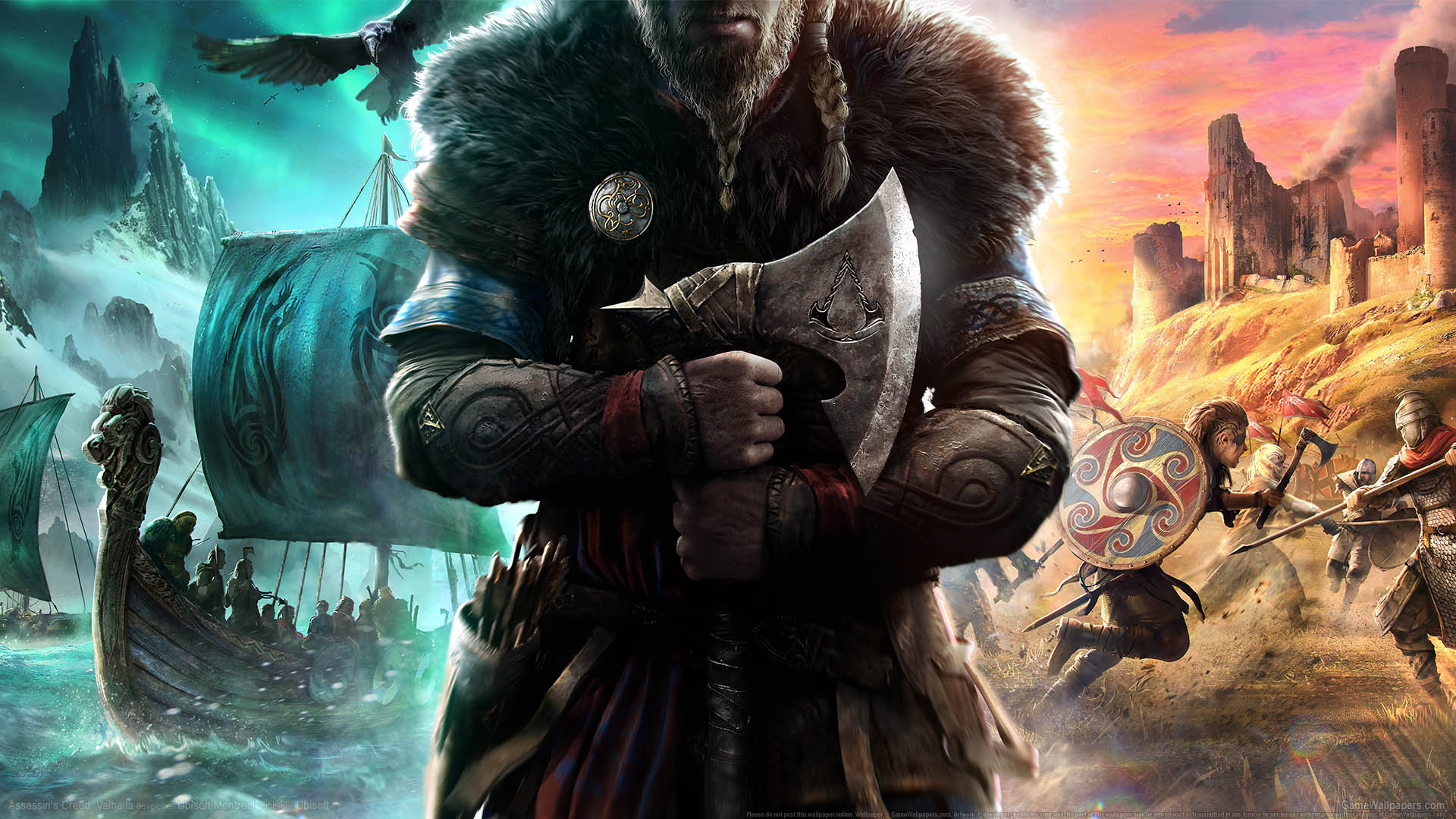 Assassin's Creed: Valhalla achtergrond 01 1920x1080