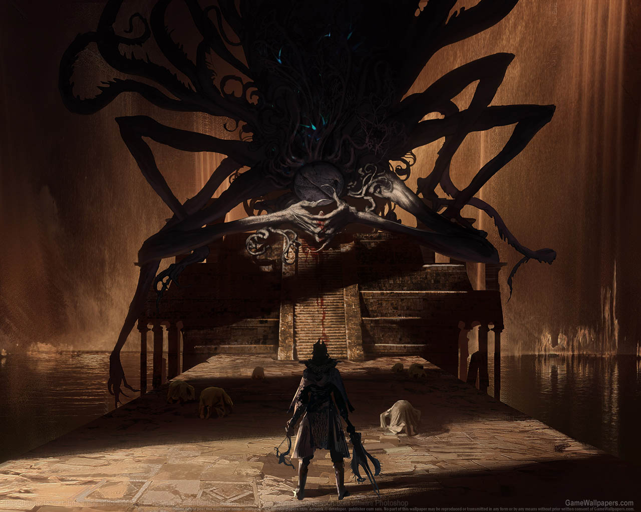 Bloodborne fan art Hintergrundbild 01 1280x1024