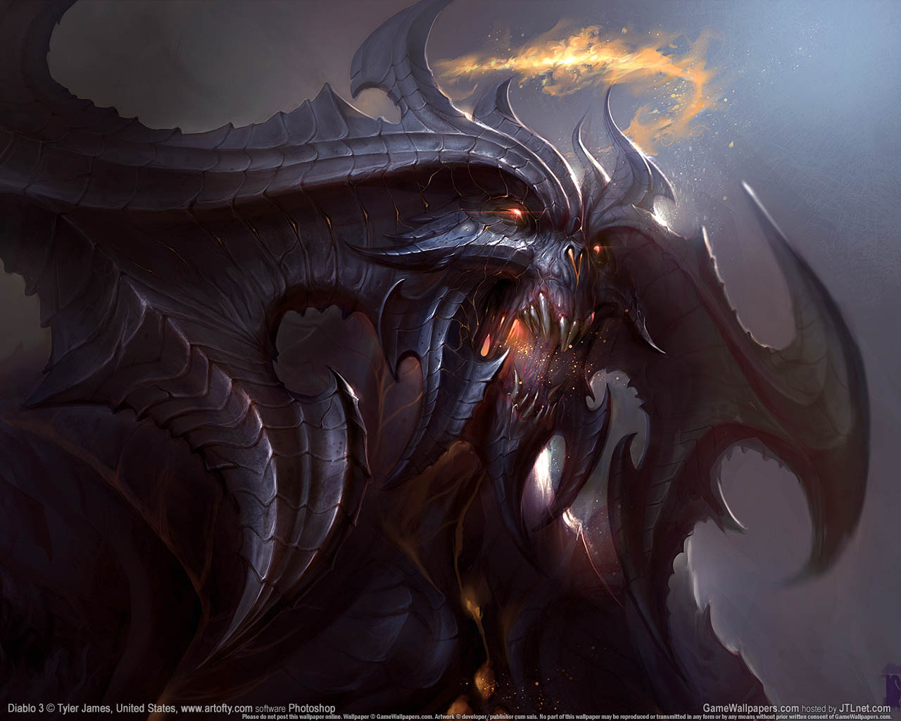 Diablo 3 Fan Art achtergrond 01 1280x1024