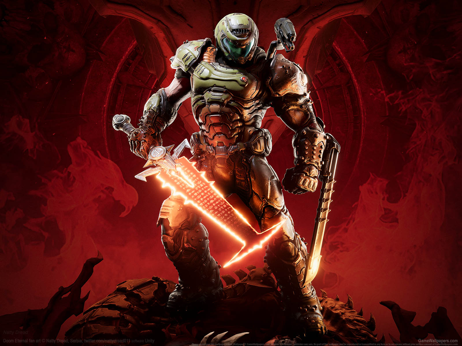Doom Eternal fan art wallpaper 01 1600x1200