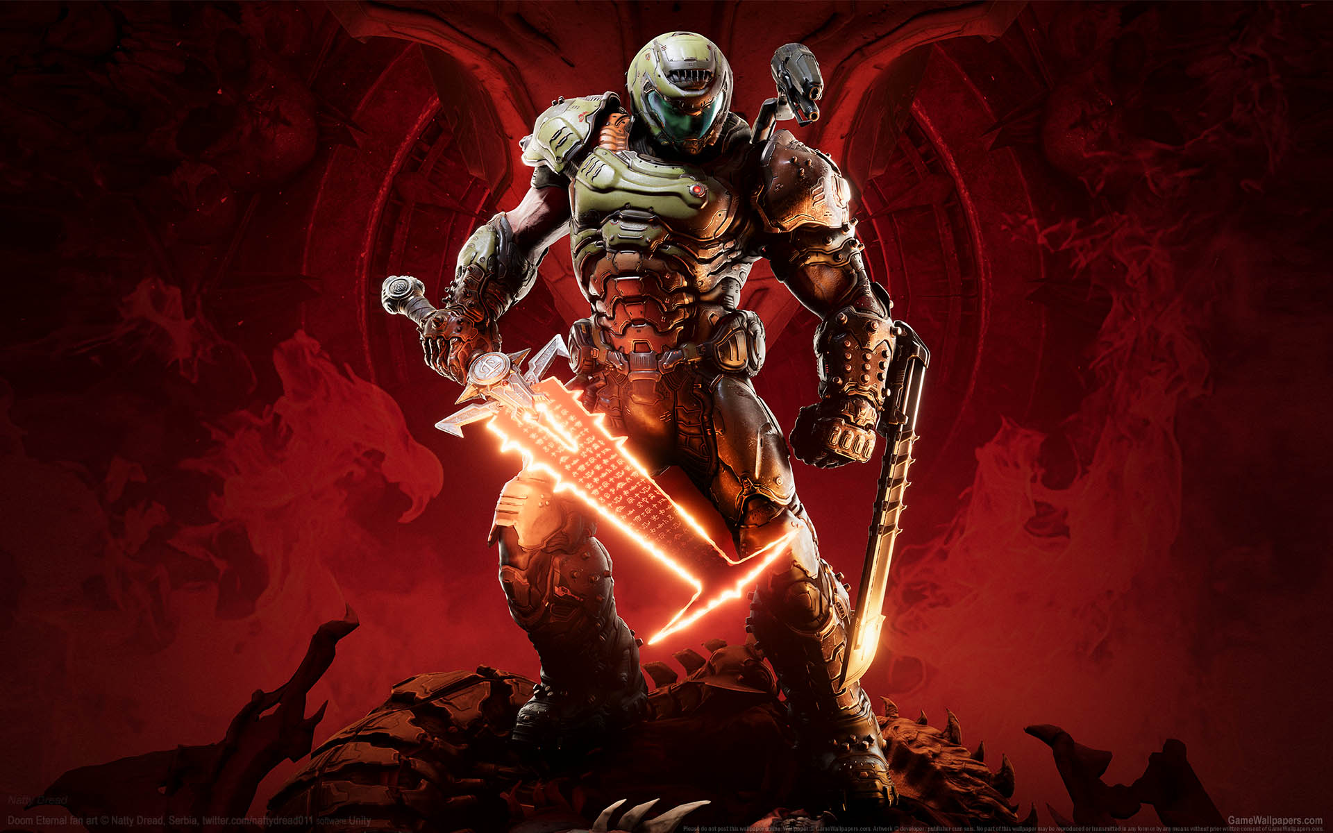 Doom Eternal fan art wallpaper 01 1920x1200