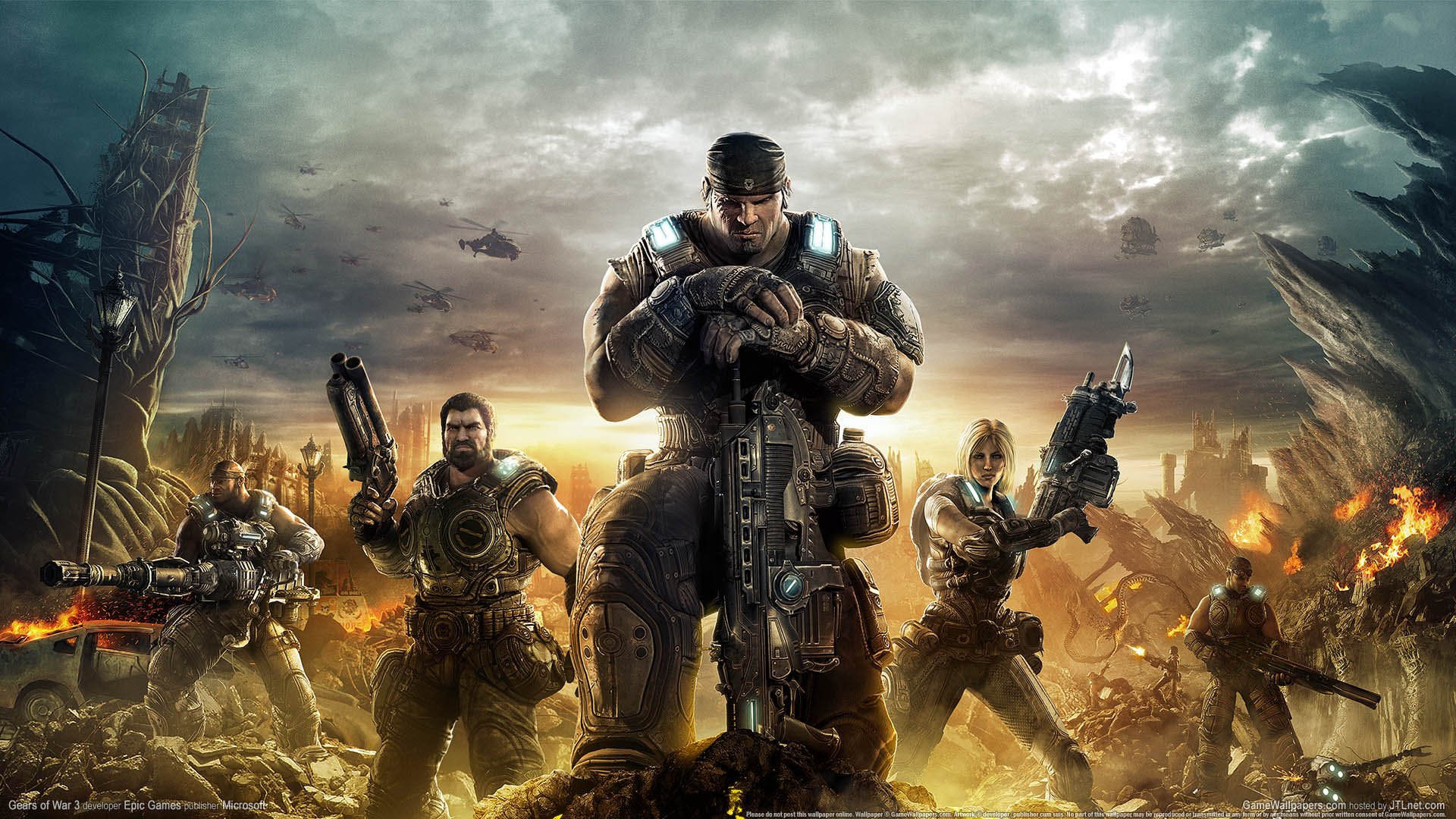 Gears of War 3 achtergrond 01 1920x1080