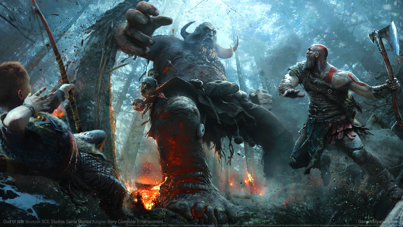 God of War 2017 wallpaper 01 1360x768