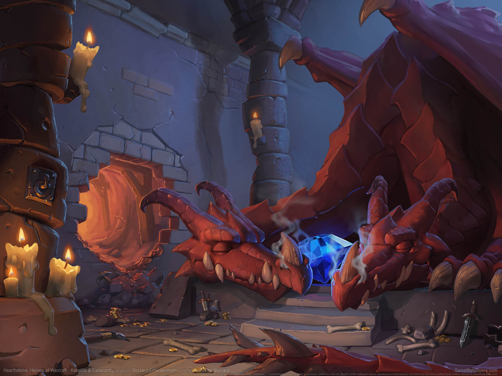 Hearthstone: Heroes of Warcraft - Kobolds & Catacombs achtergrond 01 1600x1200