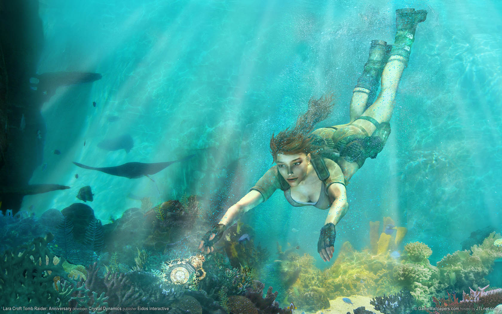 Lara Croft Tomb Raider: Anniversary achtergrond 01 1680x1050