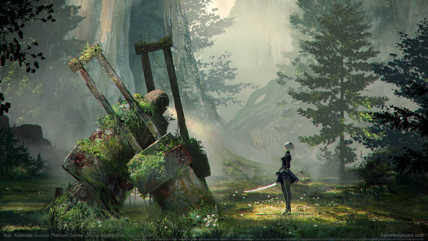 Nier Automata achtergrond 01 1360x768