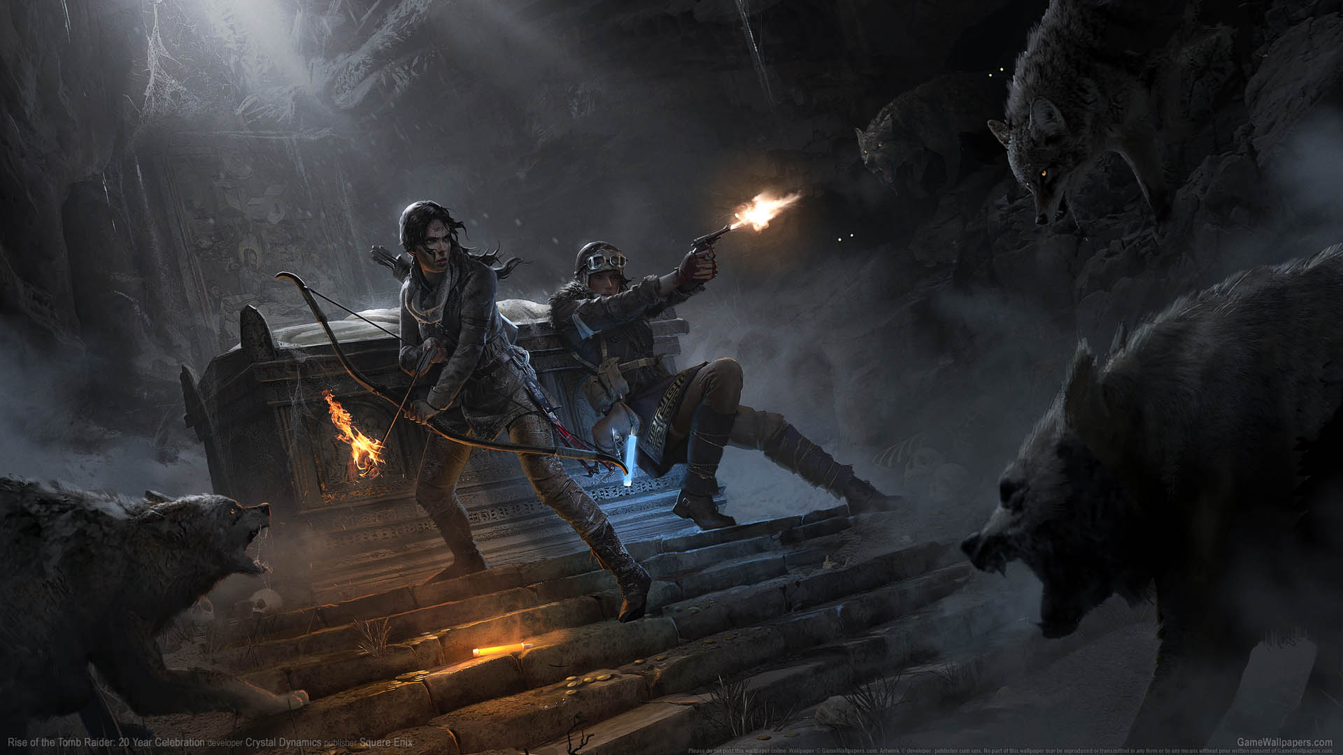 Rise of the Tomb Raider: 20 Year Celebration achtergrond 01 1920x1080