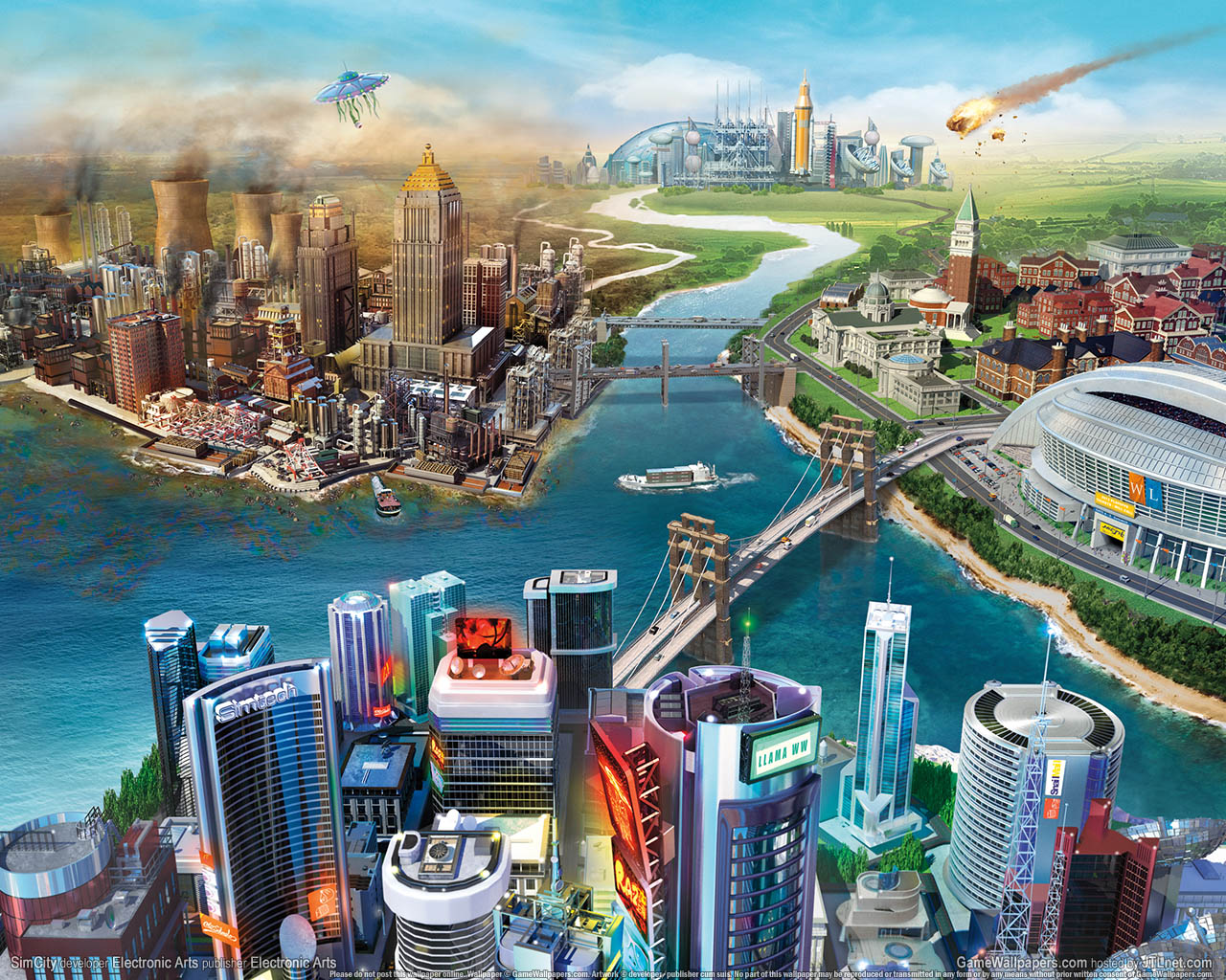 SimCity achtergrond 01 1280x1024