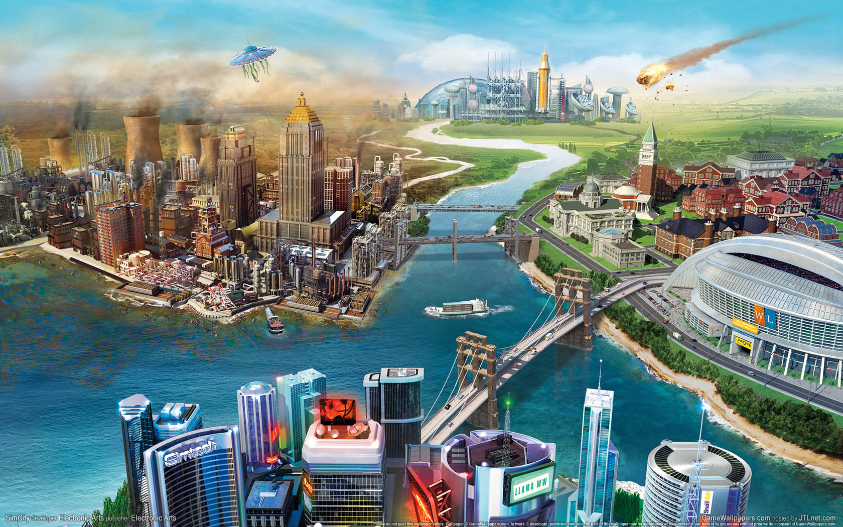 SimCity achtergrond 01 1680x1050