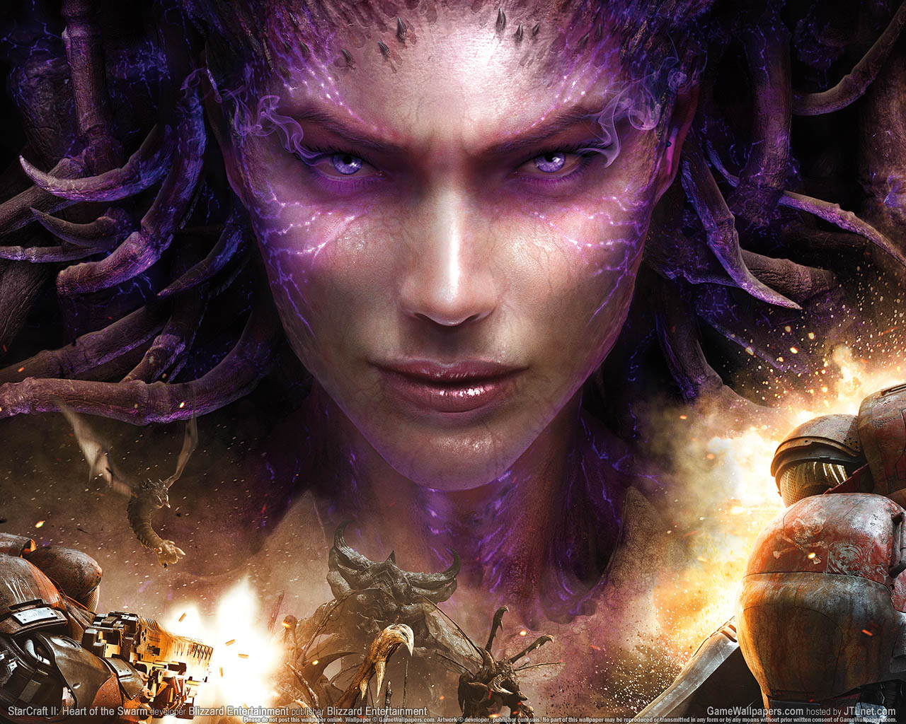StarCraft 2: Heart of the Swarm achtergrond 01 1280x1024