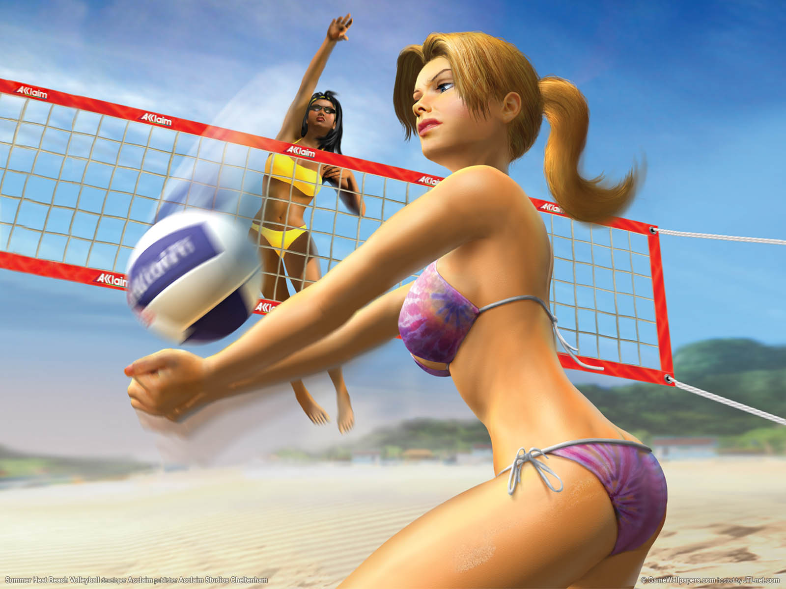Summer Heat Beach Volleyball Hintergrundbild 01 1600x1200