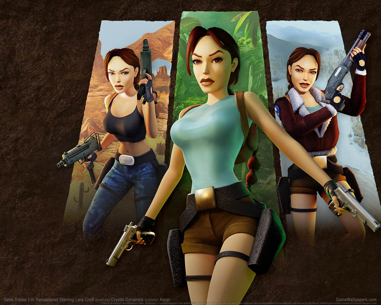 Tomb Raider I-III Remastered Starring Lara Croft achtergrond 01 1280x1024