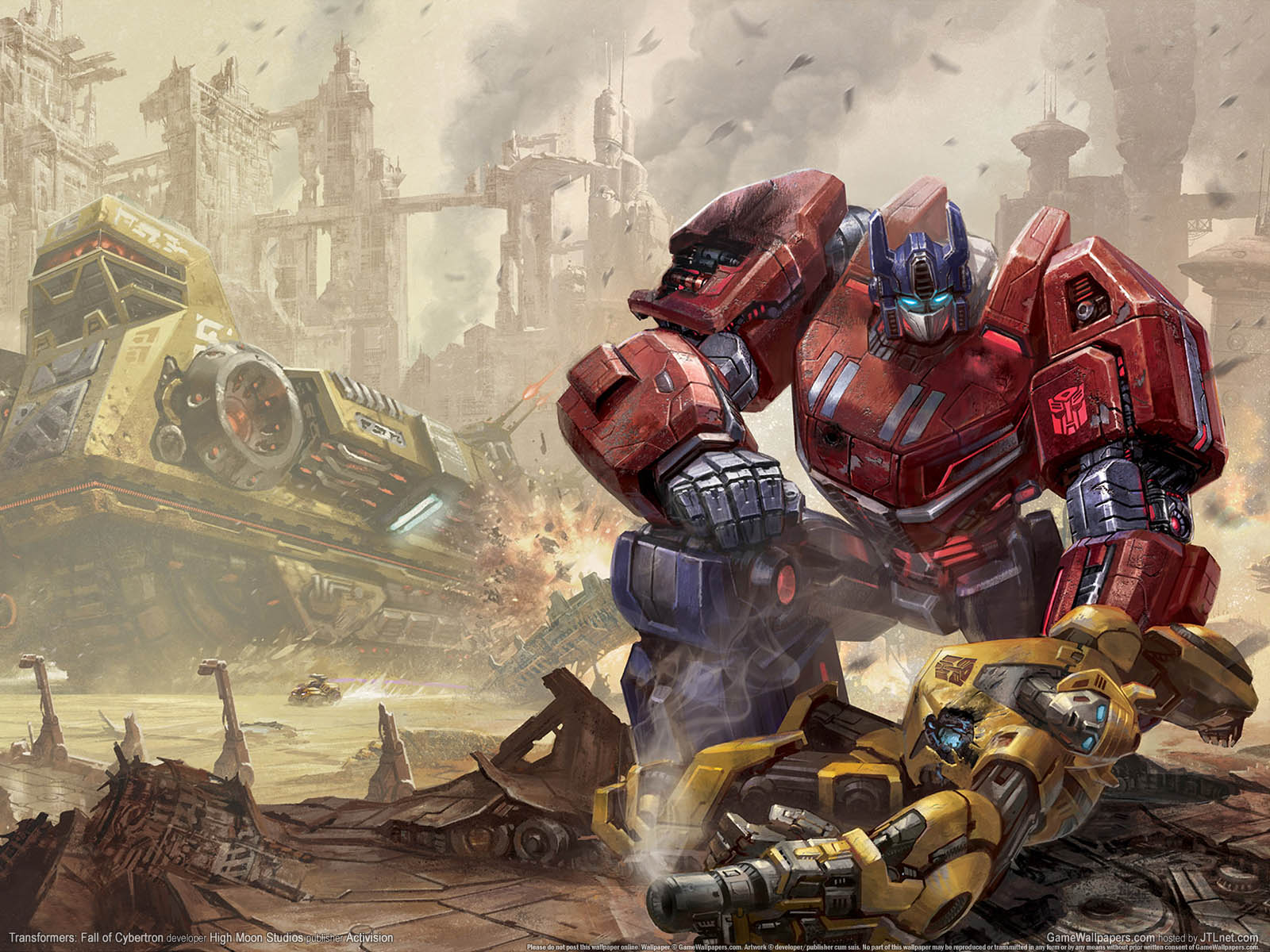 Transformers: Fall of Cybertron achtergrond 01 1600x1200