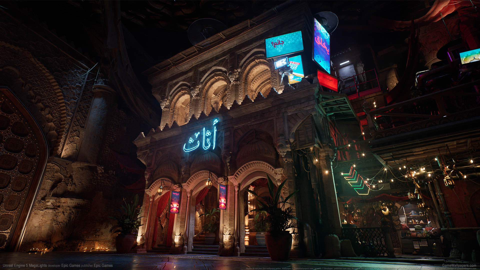 Unreal Engine 5 MegaLights fondo de escritorio 01 1920x1080