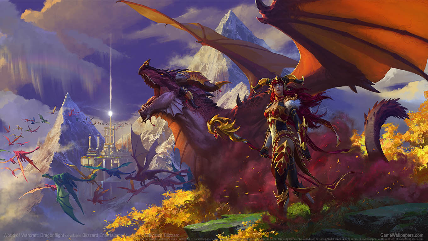 World of Warcraft: Dragonflight achtergrond 01 1360x768