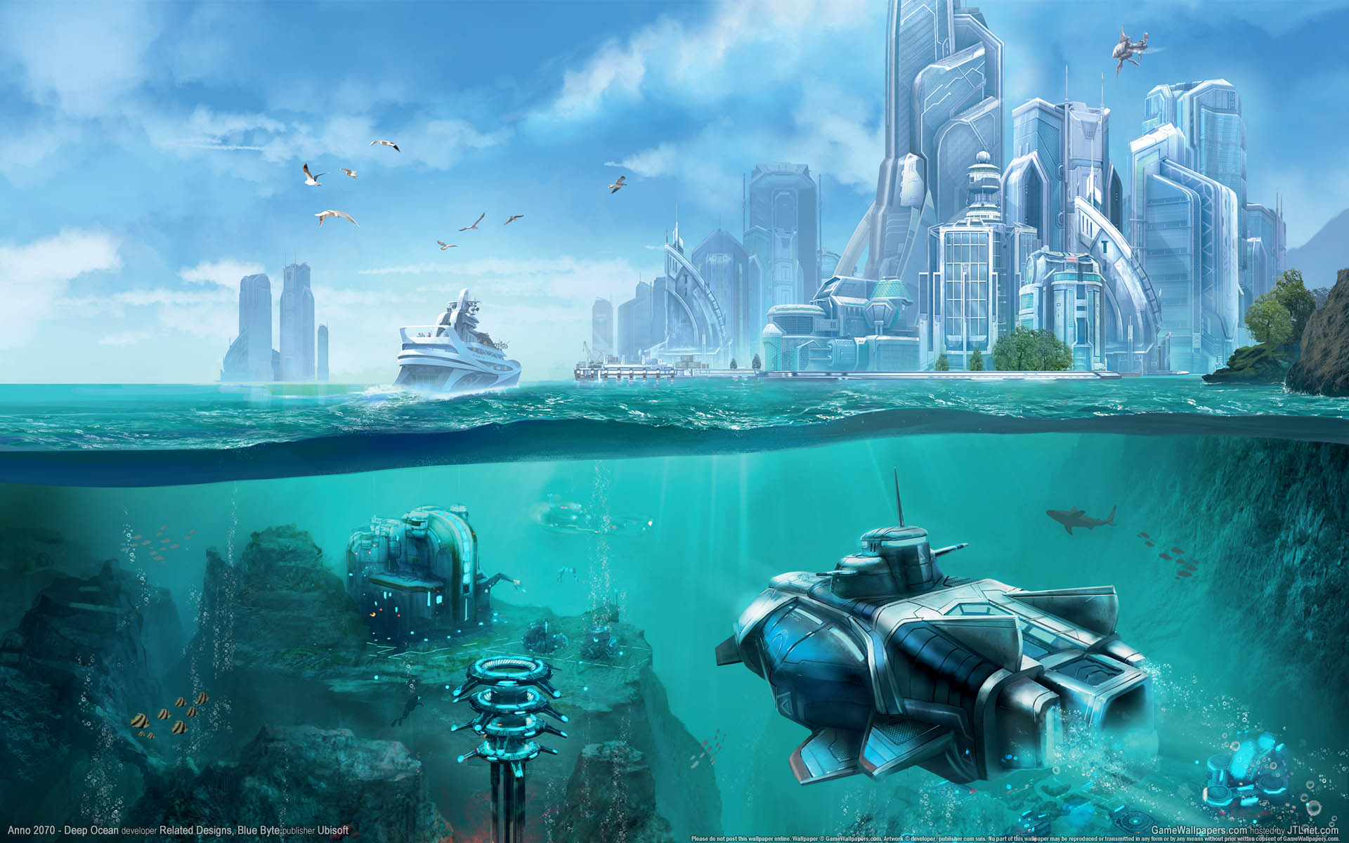 Anno 2070 - Deep Ocean achtergrond 03 1920x1200