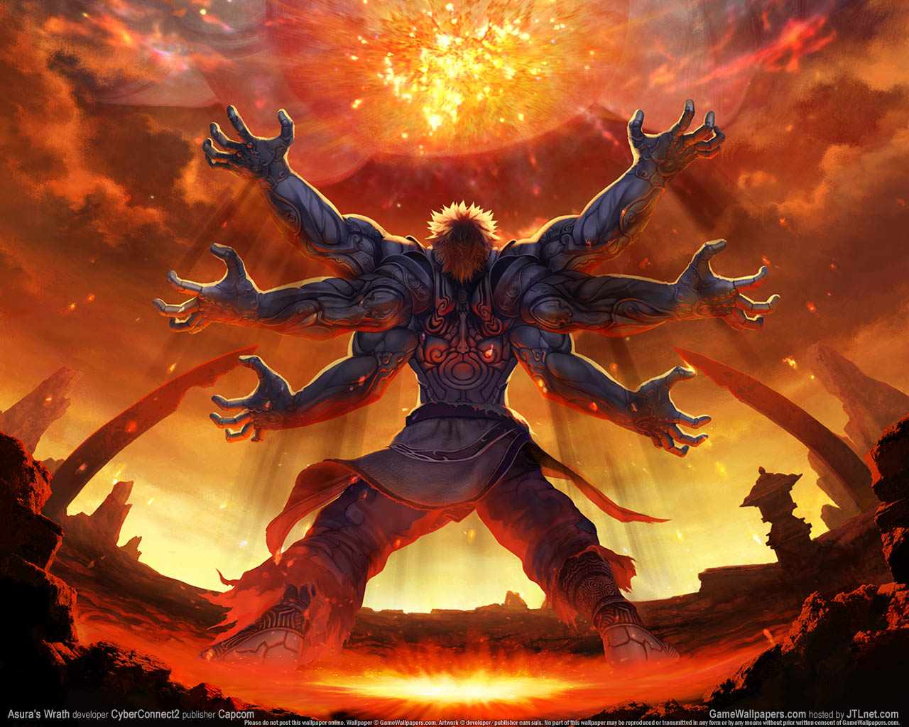 Asura's Wrath achtergrond 02 1280x1024