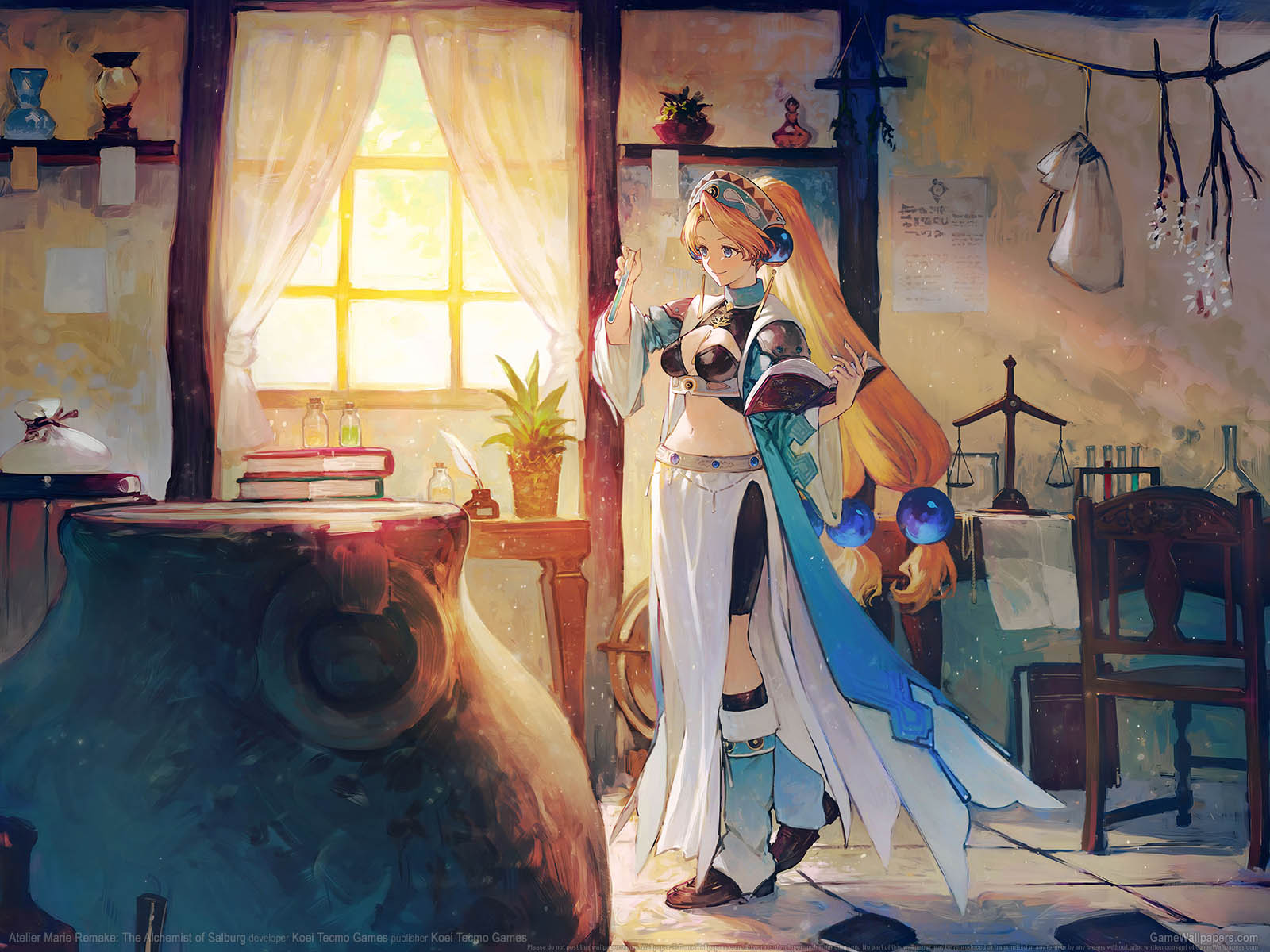 Atelier Marie Remake: The Alchemist of Salburg achtergrond 01 1600x1200