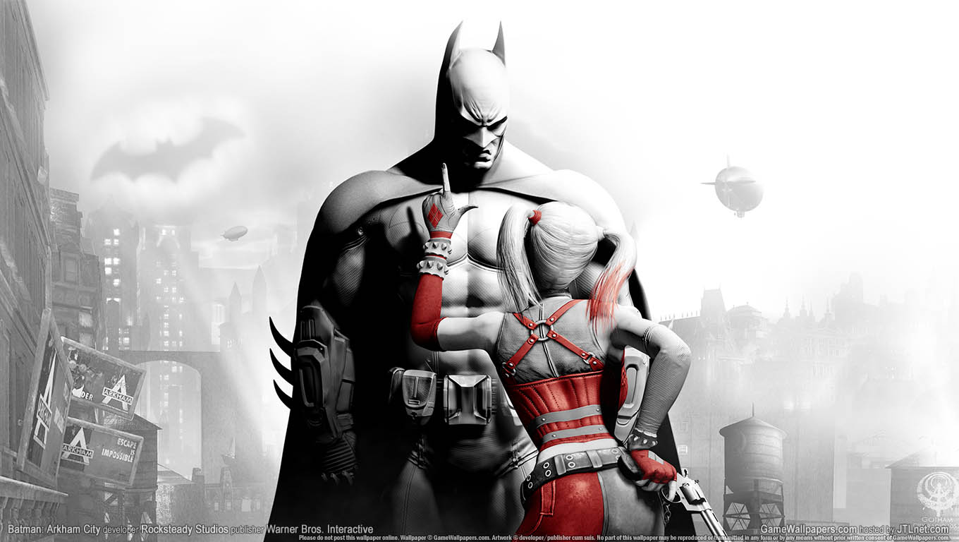 Batman: Arkham City achtergrond 01 1360x768