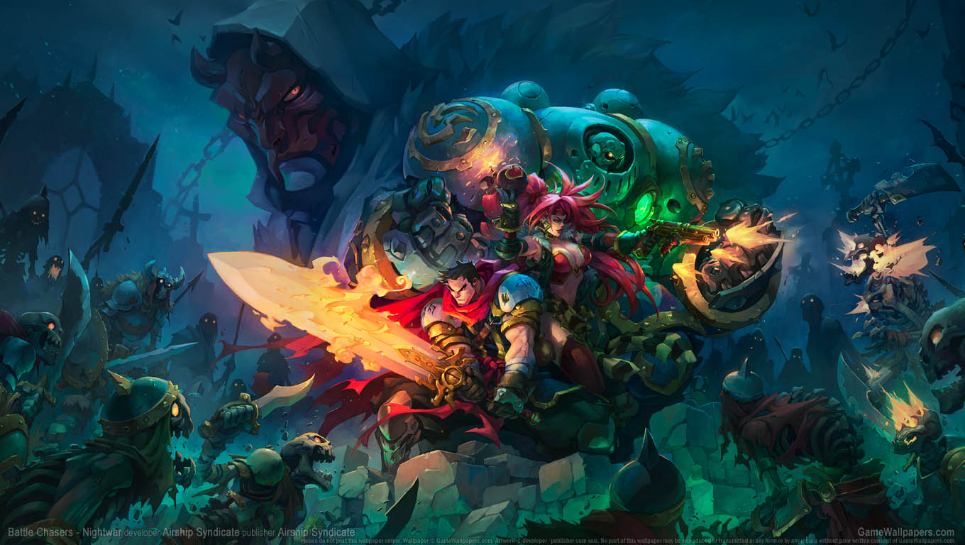 Battle Chasers - Nightwar achtergrond 02 1360x768