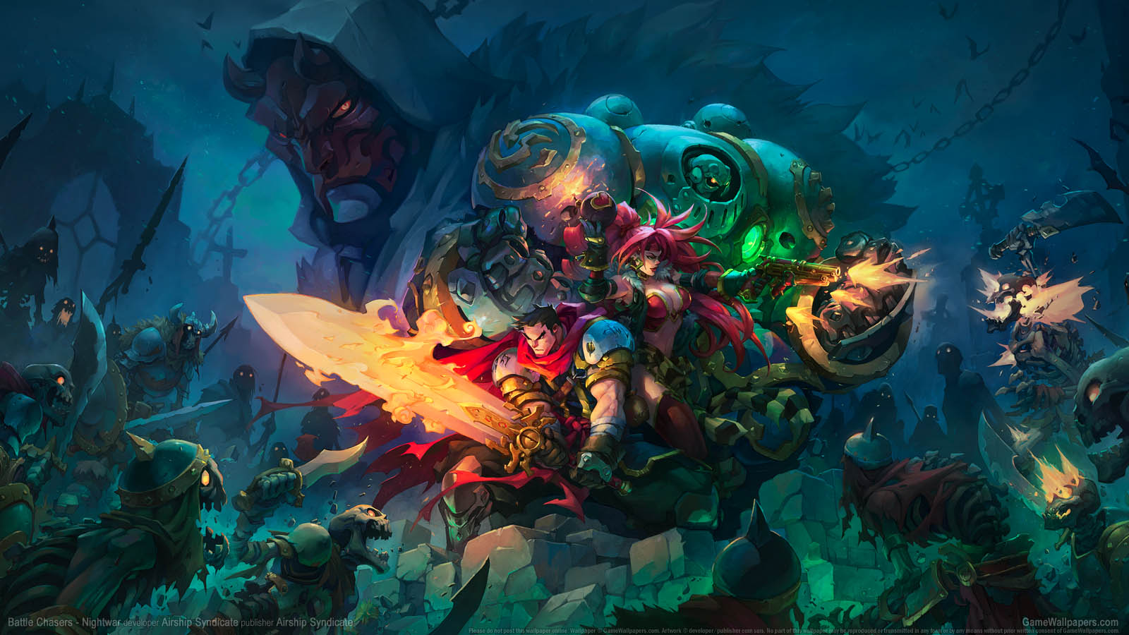 Battle Chasers - Nightwar achtergrond 02 1600x900