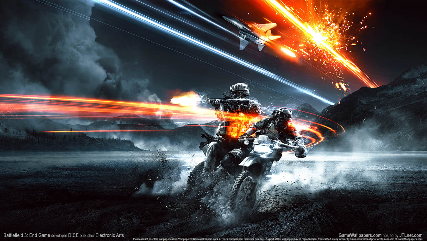 Battlefield 3: End Game achtergrond 01 1360x768
