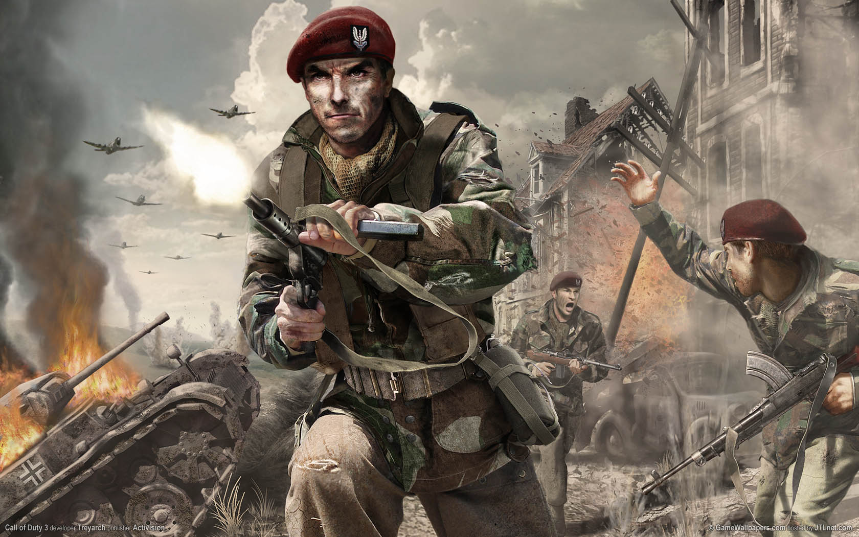 Call of Duty 3 achtergrond 01 1680x1050
