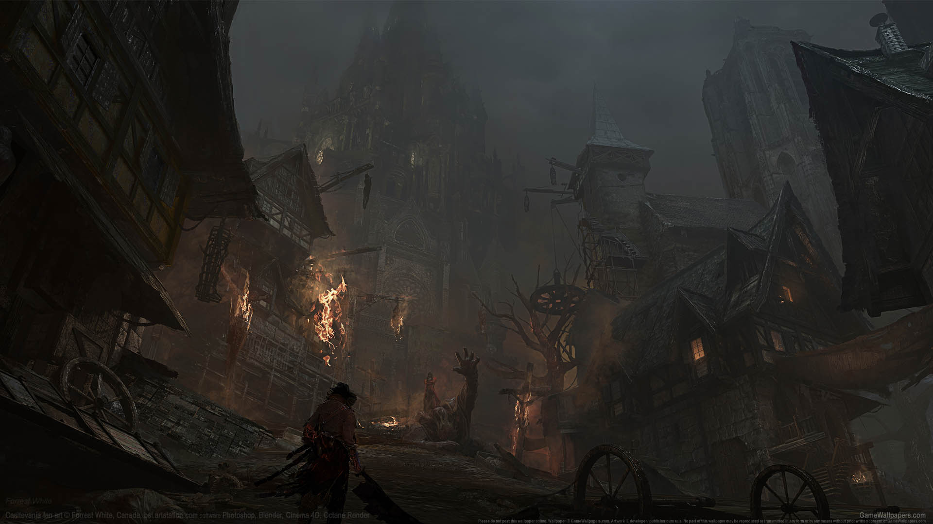 Castlevania fan art wallpaper 01 1920x1080