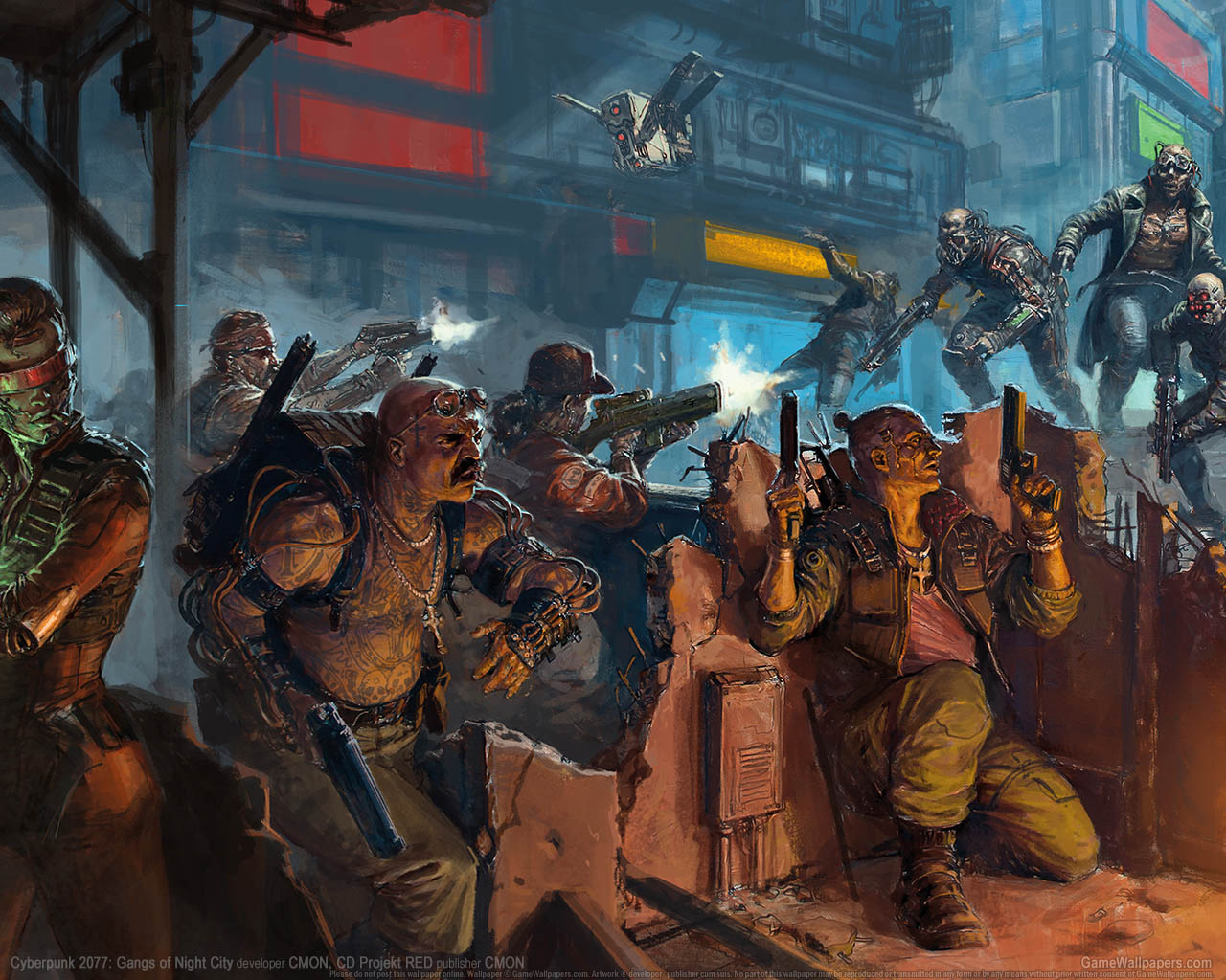 Cyberpunk 2077: Gangs of Night City Hintergrundbild 01 1280x1024